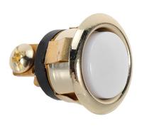 CLISPEED Wired Round Metal Doorbell Push Button Heavy Duty for Home and Garage, Wall Mounted Door Bell Wired Switch Replacement with Sturdy Metal Housing