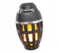 CLISPEED Wireless Portable Speaker with Simulated Flame Vertical Stripes Pattern Rechargeable Battery Lightweight Outdoor and Indoor Entertainment Sound Device