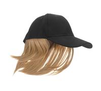 CLISPEED Women Wig Hat Baseball Cap with Short Straight Synthetic Hair Extension Fashionable and Practical Hair Accessory for Various Occasions