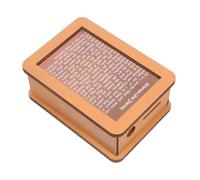 CLISPEED Wood and Acrylic Transparent Motivational Piggy Bank with Easy Access Coin and Cash Saving Box for Adults and Decorative Money Holder for Home and Office