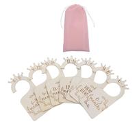 CLISPEED Wood Closet Dividers for Clothes, Printed with Month Periods to Keep Clothes in Order, Creative and Chic Design, Suitable for Nursery Wardrobe Organisation