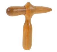 CLISPEED Wooden Acupuncture Massage Stick Manual Acupoint Tool for Legs and Feet Tense Muscle Relief Portable Cross-Shaped Massager Promotes Circulation and Alleviation