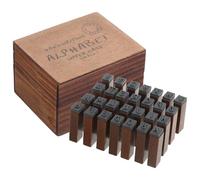 CLISPEED Wooden Alphabet Letter DIY Craft Stampers for Journaling Scrapbooking Card Making with Decorative Lettering