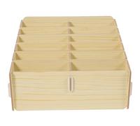 CLISPEED Wooden Card Sorting Tray Multi-Grid Holder for Board Game Cards with Large Capacity Storage for Home Use