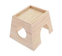 CLISPEED Wooden Chicken Incubation House Small Pet Nest Cozy Hideout for Rats Hedgehogs Guinea Pigs Nibbler Safe Shelter for Small Animals