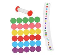 CLISPEED Wooden Color Sorting Chips Educational Math for Fine Motor Skills Development Lightweight Memory Game for Learning Color Cognition and Counting