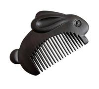 CLISPEED Wooden Comb Small Pocket Comb Wear Resistance Deform Resistance Adorable Delicate Style Black Colour for Wife Daily Hair Care