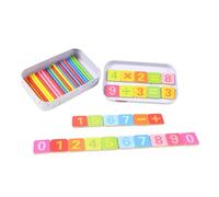 CLISPEED Wooden Counting Rods Educational Math Sticks for Preschool Mathematical Intelligence for Early Learning Mental Arithmetic and Number Recognition Development