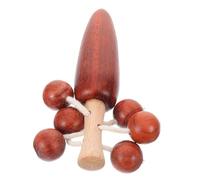 CLISPEED Wooden Drum for Babies Toddler Hand-Shaking Musical Cartoon Printing Infant Shake Early Childhood Music Play