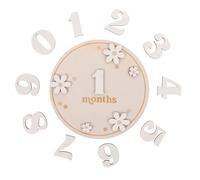 CLISPEED Wooden Growth Marker Cards Set with White Daisy Monthly Birth Announcement Signs for Newborn Nursery Decor and Monthly Growth Tracking