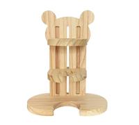 CLISPEED Wooden Hamster Water Bottle Stand for Drinking Water, Easy to Store and Stable, Light in Weight Simple and Generous Kettle Bracket Suitable for Hamster Pets
