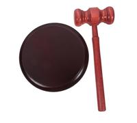 CLISPEED Wooden Judge Gavel and Auction Hammer with Base Courtroom Mallet for Precise Strikes Comfortable Grip Collector Display Kit for Home and Office