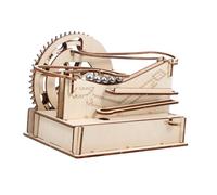 CLISPEED Wooden Marble Run Puzzle DIY Educational Bead Maze Construction for Enhances Creativity Imagination and Dexterity with Material