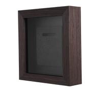 CLISPEED Wooden Medal Display Stand with Solid Wood Frame for Wall Mount and Freestanding Use, Multifunctional Coffee- Box Suitable for Homes and Schools, Natural Charm Badge Display Case