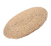 CLISPEED Woven Sitting Cushion Made from Cattail Stem for Comfortable Floor Seating, Practical Meditation and Yoga Floor Seat Mat with Natural Appearance and Classic Simple Style
