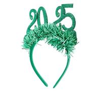 CLISPEED Year Headband Lightweight Cloth Hair Hoop for Women and Vivid Green Digital Print Hairband for Christmas Year's Eve Festival Party Accessories