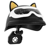 CLISPEED Yellow Cat Ear Phone Umbrella Sunshade Holder for Riding and Electric Bikes, Plastic Handlebar Mount Convenient to Carry and Protects Phone from Sunlight