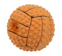 CLISPEED Yellow Latex Squeaky Dog Chewing for Health Teeth Cleaning and Gum Massage Interactive Molar Plaything for Pets Fun and -resistant