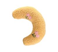 CLISPEED Yellow Pet Neck Protection Cushion for Cats and Dogs, Polyester Material with Simple Design, Safe U-shaped Pillow Defends The Cervical Spine, for Comfortable Rest and Sleep