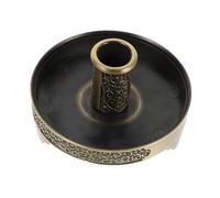 CLISPEED Zinc Alloy Moxa Stick Holder with Stable Three Legged Base for Moxibustion Therapy Incense Stick Tool Portable Ash Collector Dish Vintage Metal Storage Tray