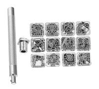 CLISPEED Zodiac Leather Craft Stamping Tool DIY Leather Punch Press Tool with Patterned Steel Stamps for Engraving Straps and Belts Creative Smooth Design