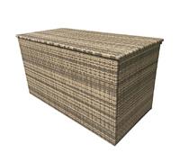 clisson small rattan outdoor storage box in brown