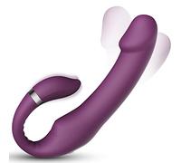 Clitoral G-Spot Vibrator with Heating, Dual Vibrating Dildo Vibrator Stimulator Penis-Shaped, 10 Vibrations Couples Vibrator with 2 Heads, Waterproof Couple Sex Toys