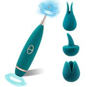 Clitoral Vibrator Adult Sex Toys with 10 Powerful Vibrations & Licking Modes, G-Spot Dildo Nipple Stimulator Pen Vibrator with Memory Function for Women Couples, Quiet Female Sexual Pleasure Tools