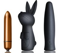 Clitoris vibrator kit rocks-off dark silhouette, Length 150 mm, Width 180 mm, Depth 60 mm, Department WOMEN, Color Black