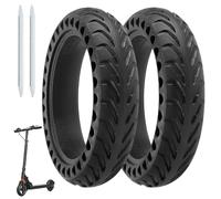 CLIUNT 8.5 Inch M365 Solid Tyre, 2 Pcs 50/75-6.1 Electric Honeycomb Scooter Tyre with 2x Aluminum Crowbar, Anti-Puncture & Anti-Abrasion Scooter Replacement Tyres for Xiaomi M365 Pro 2 1S Essential