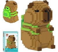 CLIUNT Capybara Mini Building Blocks, DIY Building Blocks Capybara, Animal Building Block, Super Cute Guinea Pig Model Building Block for Interactive Toys, for Birthday Gifts (turtle)