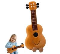 CLIUNT Cute Guitar Plush Toy, Musical Plush Doll, Ukulele Healing Doll, Music Plush Toys for Friends Family Kid Adult