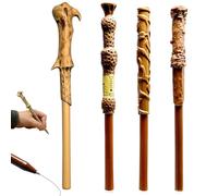CLIUNT Harry Potter Wand Pen, 4 Pcak, Harry Potter Gift - Harry, Hermione, Dumbledore, Voldemort Quad Wand Pack -Stationery Gifts