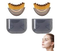 CLIUNT Lymphatic Drainage Face Brush, 2Pcs Dry Brushing Contour Face Brush, Lymphatics Drainage Massager for Jawline & Chin, Soft Bristle Face Brushs - Anti-Puffiness, Improves Skin Glow & Absorption