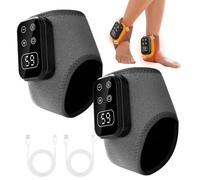 CLIUNT Pack of 2 3-in-1 Foot Massager, Electric Test Winner, with 5 Heat Levels and 5 Vibration Modes, Cordless Portable Foot Massager for Ankle, Heel, Sole, Foot Arch