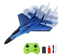 CLIUNT RC Airplane, RC Plane Ready to Fly, 2.4GHz Remote Control Airplane, Remote Control Wireless Airplane Toy Easy to Fly for Beginners Kids Boys Girls（Blue）