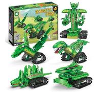 CLIUNT Remote Control Robot Dinosaur Toy for Boys 6-12, 5-IN-1 Robot Building Setwith APP & 2.4GHz Remote Control Science Programmable Building Block Robotics Kit, RC Tank for Birthday Gifts