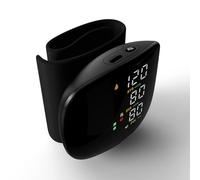 CLIUNT Wrist Blood Pressure Monitors, Portable Blood Pressure Machine with Large Cuff, Touch Screen Large Screen& Automatic Voice & 3-Color LED Backlight for Home Office Travel Use