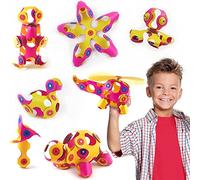 Clixo Crew 30 Piece Pack - The Flexible, Durable, Imagination-Boosting Magnetic Building Toy - Modern, Modular Designs for Hours of STEM Play. A Multi-Sensory Magnet Toy Experience Anywhere! Ages 4-99