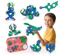 Clixo Crew 30 Piece Pack - The Flexible, Durable, Imagination-Boosting Magnetic Building Toy - Modern, Modular Designs for Hours of STEM Play. A Multi-Sensory Magnet Toy Experience Anywhere! Ages 4-99