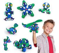 Clixo Crew 30 Piece Pack - The Flexible, Durable, Imagination-Boosting Magnetic Building Toy - Modern, Modular Designs for Hours of STEM Play. A Multi-Sensory Magnet Toy Experience Anywhere! Ages 4-99