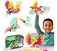 Clixo Tropical Birds, Wing-Flapping STEM Magnetic Building Toys (40 Pc, 6+)