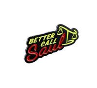 Clj Charles Le Jeune Better Call Saul Logo Breaking Bad Cinema and TV Quality Finish Pin Badge, Oui, Alloy Steel, Yellow
