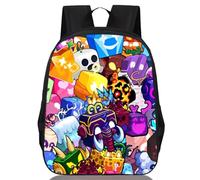 CLKDPNO Backpack Kids Box Fruits, Cartoon Casual Student School Bag, Anime Backpack Lightweight Backpacks Boys & Girls, School Bag Travel Rucksacks