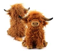 CLKDPNO Cow Stuffed Animals Plush Toy, 25cm Hochlandskühe Teddy Stuffed Soft, Cow Plushies Farm Toy for Farm Home Decor