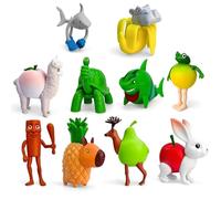 CLKDPNO Figures Fruit Animals, 10PCS Italian Brain Figure, Tun Tun Tun Sahur Figurine, Fruit Figurine Gifts for Fans, Cake Toppers & Party Decor