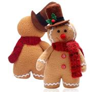CLKDPNO Gingerbread Man Plush Christmas Decoration Gingerbread Doll Cute Plush Gingerbreads Man Soft Plushies Xmas Soft Toys for Children Adults Birthday, 30 cm