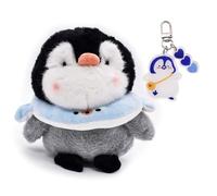 CLKDPNO Penguin Plush Toy Blue, Soft Toys Plush Stuffed Animal, Penguin Keychain Doll Pillow Funny Kids Plush Toys Girls Boys Birthday (Blue, 8 Inches)