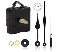 CLKE 1 Set Battery Powered Quartz Clock Mechanism Kit, Silent Movement with Long & Short Shaft, Replacement with Hands for DIY Wall Clocks, Suitable for Home and Office