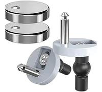 CLKE 2 Pack Quick Release Toilet Seat Fixings, Universal Toilet Seat Hinge Fittings, Toilet Seat Hinges Fixings, for WC Toilet Blind Holes